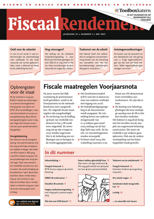 Rendement Uitgeverij - Fiscaal Rendement 2023-05 - Pagina 1